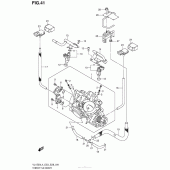 Схема узла: Throttle Body (Vl1500Bl4 E33) для Suzuki VL1500 Boulevard C90