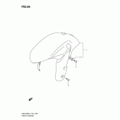 Схема узла: Переднее крыло (Gsx-r600l1 e21) для Suzuki GSX-R600