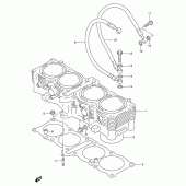 Схема вузла: Циліндр для Suzuki GSX-R1100