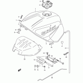 Схема вузла: Паливний бак (Model k2) для Suzuki GSX-R750