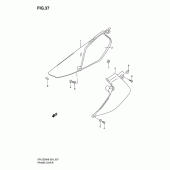 Схема вузла: Бічні панелі для Suzuki DR-Z250