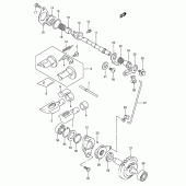 Схема вузла: Клапан вихлопу (Model s/t) для Suzuki RMX250