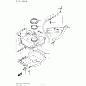 Схема вузла: Паливний бак для Suzuki AN650 Burgman (EU analogue of SkyWave)