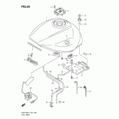 Схема вузла: Паливний бак (Gsf1250al1 e21) для Suzuki GSF1250 Bandit