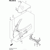 Схема узла: Передний обтекатель для Suzuki GSX-R600