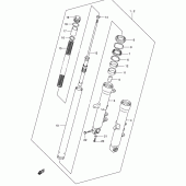 Схема вузла: Передня вилка (Model k2) для Suzuki DL1000 V-Strom