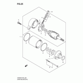 Схема вузла: Електричний стартер для Suzuki SV650