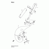 Схема вузла: Вихлопна система для Suzuki RM125