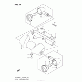 Схема узла: Передние поворотники для Suzuki VL1500 Boulevard C90T B.O.S.S