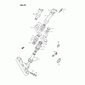 Схема узла: Рулевая траверса (Model h/j/k/l/m/n/p/r) для Suzuki VS1400 Intruder 1400