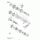 Схема вузла: Трансмісія для Suzuki RM-Z450