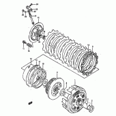 Схема вузла: Зчеплення для Suzuki DR800