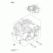 Схема вузла: Картер двигуна для Suzuki EN125