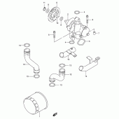 Схема вузла: Масляний насос Suzuki GSX600 Katana