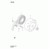 Схема узла: Статор & Ротор для Suzuki UH125 Burgman
