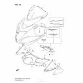 Схема узла: Передний обтекатель для Suzuki GSX1300 Hayabusa