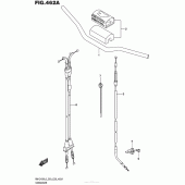 Схема узла: Руль & Тросики для Suzuki RM-Z450