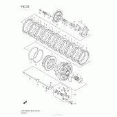 Схема вузла: Зчеплення для Suzuki GSX1300 Hayabusa