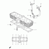 Схема вузла: Циліндр для Suzuki GSX750