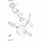 Схема вузла: Колінчастий вал Поршень для Suzuki VL1500 Boulevard C90T
