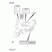 Схема вузла: Наклейки (Model k1) для Suzuki GSX600 Katana
