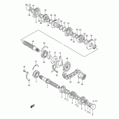 Схема вузла: Трансмісія для Suzuki GSX750 Katana