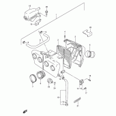 Схема вузла: Повітряний фільтр Suzuki GSX-R1100