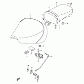 Схема вузла: Сидіння (Model y/k1) для Suzuki VL125 Intruder LC