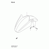 Схема вузла: Переднє крило для Suzuki GSF650 Bandit S