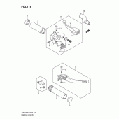 Схема узла: Ручки руля (Vzr1800l2 e19) для Suzuki VZR1800 Intruder M1800R/ Boulevard M109R