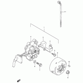 Схема вузла: Статор & Ротор (Model w/x/y) для Suzuki RM125
