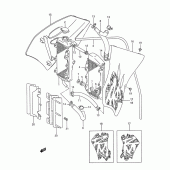 Схема вузла: Радіатор (Model r/s) для Suzuki RM250