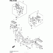 Схема вузла: Підніжки для Suzuki VZR1800 Boulevard M109R