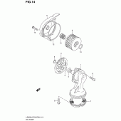 Схема вузла: Масляний насос Suzuki LS650 Boulevard S40