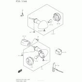 Схема вузла: Поворотники для Suzuki LS650 Boulevard S40