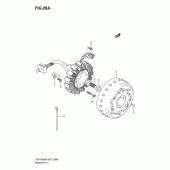 Схема вузла: Статор & Ротор (Model k8/k9/l0) для Suzuki VZR1800 Intruder M1800R/Boulevard M109R