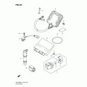 Схема узла: Электрооборудование (Gsx1300rufl1 e19) для Suzuki GSX1300 Hayabusa