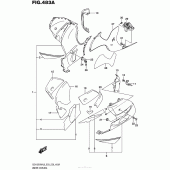 Схема узла: Нижний обтекатель для Suzuki GSX1300 Hayabusa