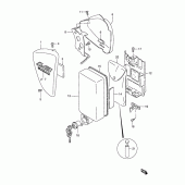 Схема вузла: Бічні панелі (Model k2/k3) для Suzuki LS650 Savage