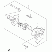 Схема вузла: Водяний насос Suzuki GSX-R600