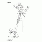 Схема узла: Рулевая траверса для Suzuki SFV650 Gladius