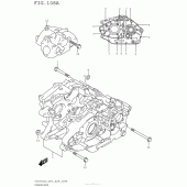 Схема узла: Картер двигателя для Suzuki TU250