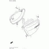 Схема вузла: Бічні панелі для Suzuki TU250