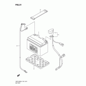 Схема вузла: Акумулятор (Gsf1250sal1 e21) для Suzuki GSF1250 Bandit S