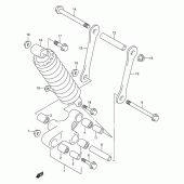 Схема вузла: Важіль прогресії для Suzuki VL1500 Intruder LC