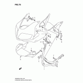 Схема узла: Кронштейн переднего обтекателя для Suzuki SV650