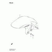 Схема узла: Переднее крыло (Model k9) для Suzuki SFV650 Gladius