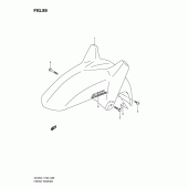 Схема узла: Переднее крыло (Dl650al1 e19) для Suzuki DL650 V-Strom