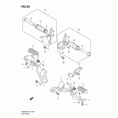 Схема вузла: Підніжки для Suzuki VZ800 Intruder M800/Boulevard M50