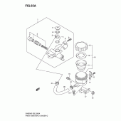 Схема вузла: Передній гальмівний циліндр (Sv650sak7/suak7) для Suzuki SV650